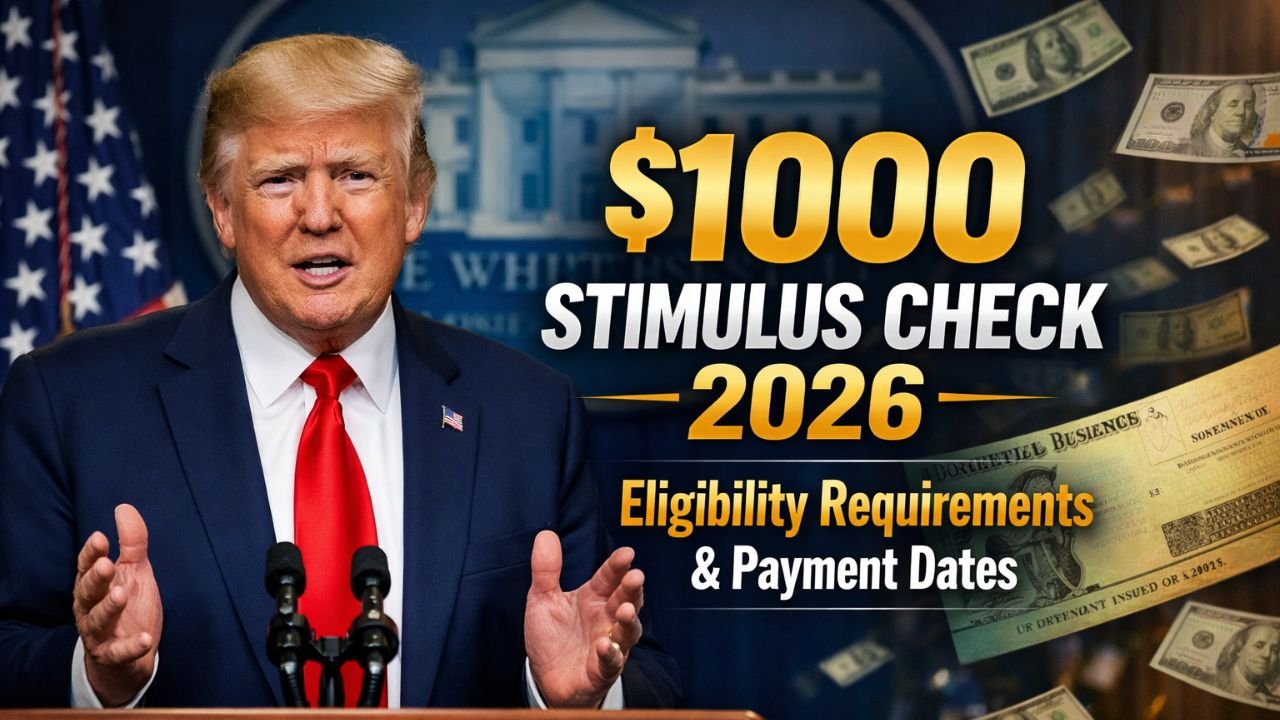 $1000 Stimulus Check 2026 USA Eligibility Requirements and Dates