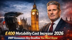 £400 Motability Cost Increase 2026: DWP Announces Key Deadline You Must Know