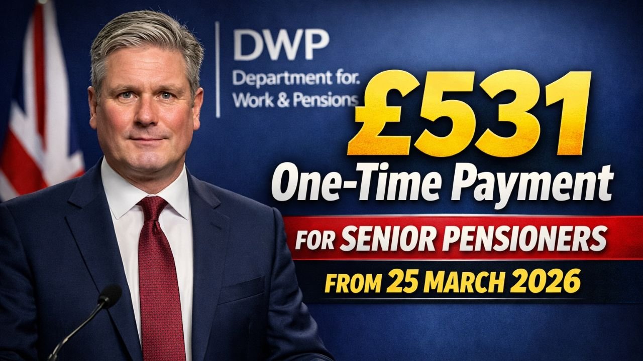 DWP Confirms £531 One‑Time Payment for Senior Pensioners From 25 March 2026
